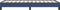 vidaXL - Bedframe - zonder - matras - 90x190 - cm - stof - blauw