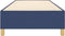 vidaXL - Bedframe - zonder - matras - 90x190 - cm - stof - blauw