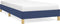 vidaXL - Bedframe - zonder - matras - 90x190 - cm - stof - blauw