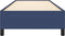 vidaXL - Bedframe - zonder - matras - 90x190 - cm - stof - blauw