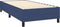 vidaXL - Bedframe - zonder - matras - 90x190 - cm - stof - blauw