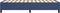 vidaXL - Bedframe - zonder - matras - 90x190 - cm - stof - blauw