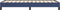 vidaXL - Bedframe - zonder - matras - 90x190 - cm - stof - blauw
