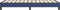 vidaXL - Bedframe - zonder - matras - 90x190 - cm - stof - blauw