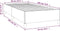 vidaXL - Bedframe - zonder - matras - 90x190 - cm - stof - blauw