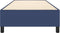 vidaXL - Bedframe - zonder - matras - 90x190 - cm - stof - blauw