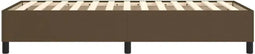 vidaXL - Bedframe - zonder - matras - 90x190 - cm - stof - donkerbruin