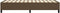 vidaXL - Bedframe - zonder - matras - 90x190 - cm - stof - donkerbruin