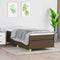 vidaXL - Bedframe - zonder - matras - 90x190 - cm - stof - donkerbruin