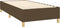 vidaXL - Bedframe - zonder - matras - 90x190 - cm - stof - donkerbruin