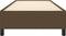 vidaXL - Bedframe - zonder - matras - 90x190 - cm - stof - donkerbruin