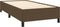 vidaXL - Bedframe - zonder - matras - 90x190 - cm - stof - donkerbruin