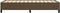 vidaXL - Bedframe - zonder - matras - 90x190 - cm - stof - donkerbruin