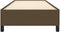 vidaXL - Bedframe - zonder - matras - 90x190 - cm - stof - donkerbruin
