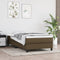 vidaXL - Bedframe - zonder - matras - 90x190 - cm - stof - donkerbruin