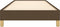 vidaXL - Bedframe - zonder - matras - 90x190 - cm - stof - donkerbruin