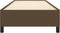 vidaXL - Bedframe - zonder - matras - 90x190 - cm - stof - donkerbruin