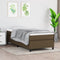 vidaXL - Bedframe - zonder - matras - 90x190 - cm - stof - donkerbruin