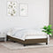 vidaXL - Bedframe - zonder - matras - 90x190 - cm - stof - donkerbruin