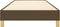 vidaXL - Bedframe - zonder - matras - 90x190 - cm - stof - donkerbruin