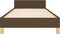 vidaXL - Bedframe - zonder - matras - 90x190 - cm - stof - donkerbruin