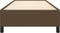 vidaXL - Bedframe - zonder - matras - 90x190 - cm - stof - donkerbruin