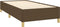 vidaXL - Bedframe - zonder - matras - 90x190 - cm - stof - donkerbruin