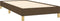 vidaXL - Bedframe - zonder - matras - 90x190 - cm - stof - donkerbruin