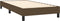 vidaXL - Bedframe - zonder - matras - 90x190 - cm - stof - donkerbruin