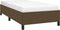 vidaXL - Bedframe - zonder - matras - 90x190 - cm - stof - donkerbruin