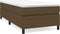 vidaXL - Bedframe - zonder - matras - 90x190 - cm - stof - donkerbruin