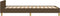 vidaXL - Bedframe - zonder - matras - 90x190 - cm - stof - donkerbruin