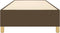 vidaXL - Bedframe - zonder - matras - 90x190 - cm - stof - donkerbruin