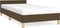 vidaXL - Bedframe - zonder - matras - 90x190 - cm - stof - donkerbruin