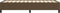 vidaXL - Bedframe - zonder - matras - 90x190 - cm - stof - donkerbruin