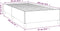 vidaXL - Bedframe - zonder - matras - 90x190 - cm - stof - donkergrijs - Single
