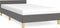 vidaXL - Bedframe - zonder - matras - 90x190 - cm - stof - donkergrijs