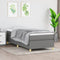 vidaXL - Bedframe - zonder - matras - 90x190 - cm - stof - donkergrijs