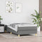 vidaXL - Bedframe - zonder - matras - 90x190 - cm - stof - donkergrijs