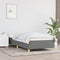 vidaXL - Bedframe - zonder - matras - 90x190 - cm - stof - donkergrijs