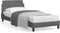 vidaXL - Bedframe - zonder - matras - 90x190 - cm - stof - donkergrijs