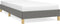 vidaXL - Bedframe - zonder - matras - 90x190 - cm - stof - donkergrijs