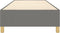 vidaXL - Bedframe - zonder - matras - 90x190 - cm - stof - donkergrijs