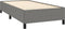 vidaXL - Bedframe - zonder - matras - 90x190 - cm - stof - donkergrijs