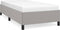 vidaXL - Bedframe - zonder - matras - 90x190 - cm - stof - lichtgrijs