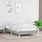 vidaXL - Bedframe - zonder - matras - 90x190 - cm - stof - lichtgrijs