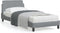 vidaXL - Bedframe - zonder - matras - 90x190 - cm - stof - lichtgrijs