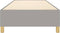 vidaXL - Bedframe - zonder - matras - 90x190 - cm - stof - lichtgrijs