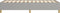 vidaXL - Bedframe - zonder - matras - 90x190 - cm - stof - lichtgrijs
