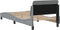 vidaXL - Bedframe - zonder - matras - 90x190 - cm - stof - lichtgrijs